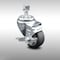 Service Caster 3.5 Inch SS Thermoplastic Rubber Swivel 12mm Threaded Stem Caster with Brake SCC-SSTS20S3514-TPRB-TLB-M1215 - alternate 1